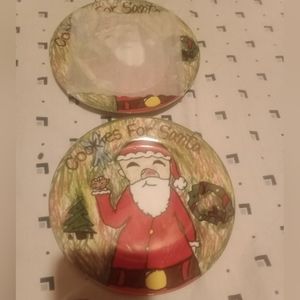 2 Christmas Village- Kids Collection Cookies for Santa Plates 7.5"